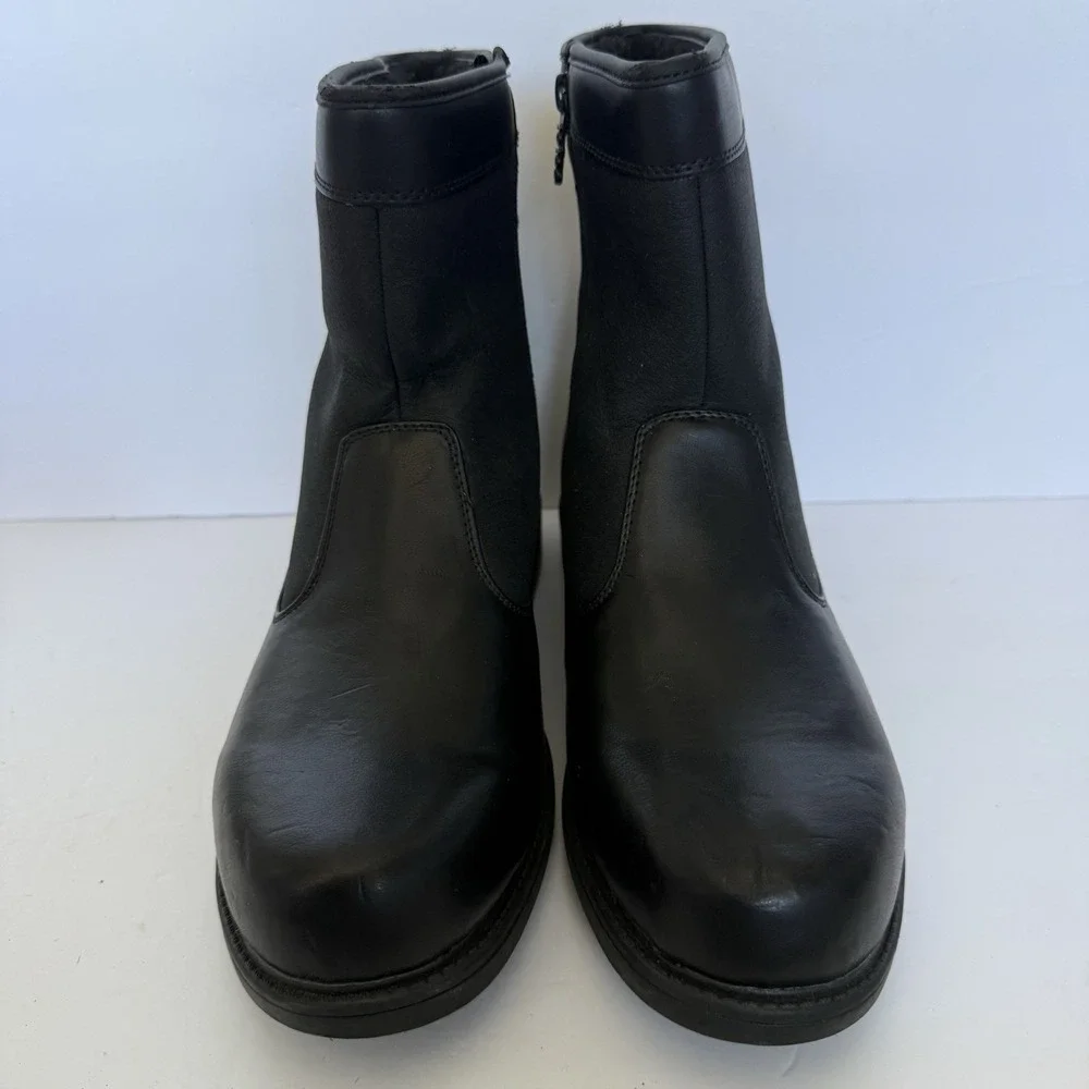 Totes Dave Men's 13M Black Waterproof Thermolite Faux Fur Winter Snow Boots